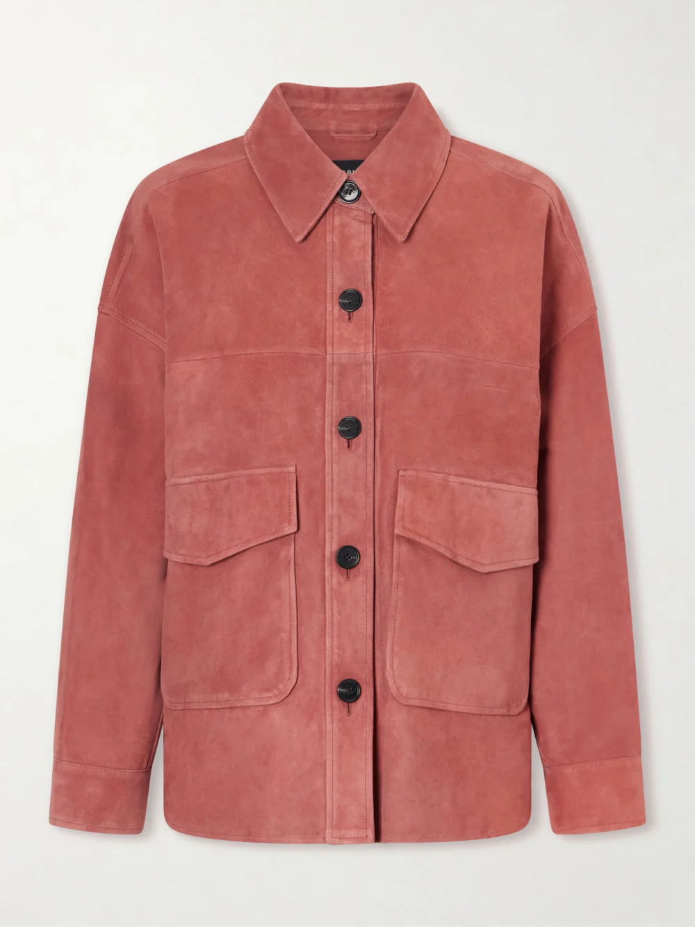 Arma Kaylee Paneled Suede Jacket in pink