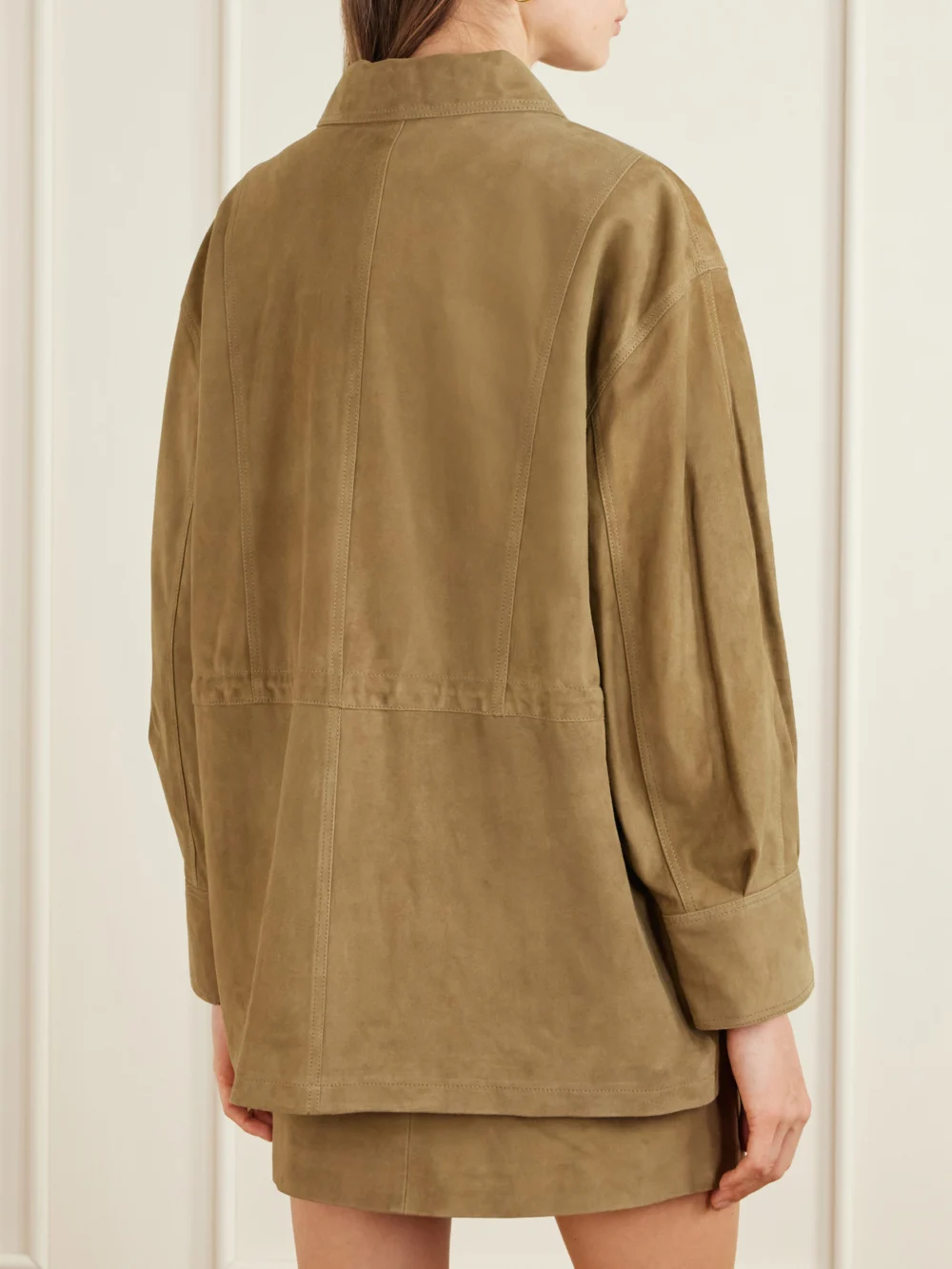 Back view of the Arma Maeve Suede Jacket