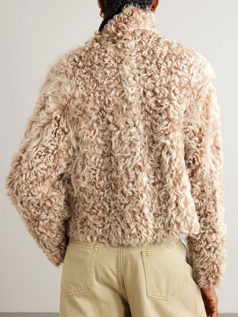 Back view of the Arma Mooney Shearling Jacket