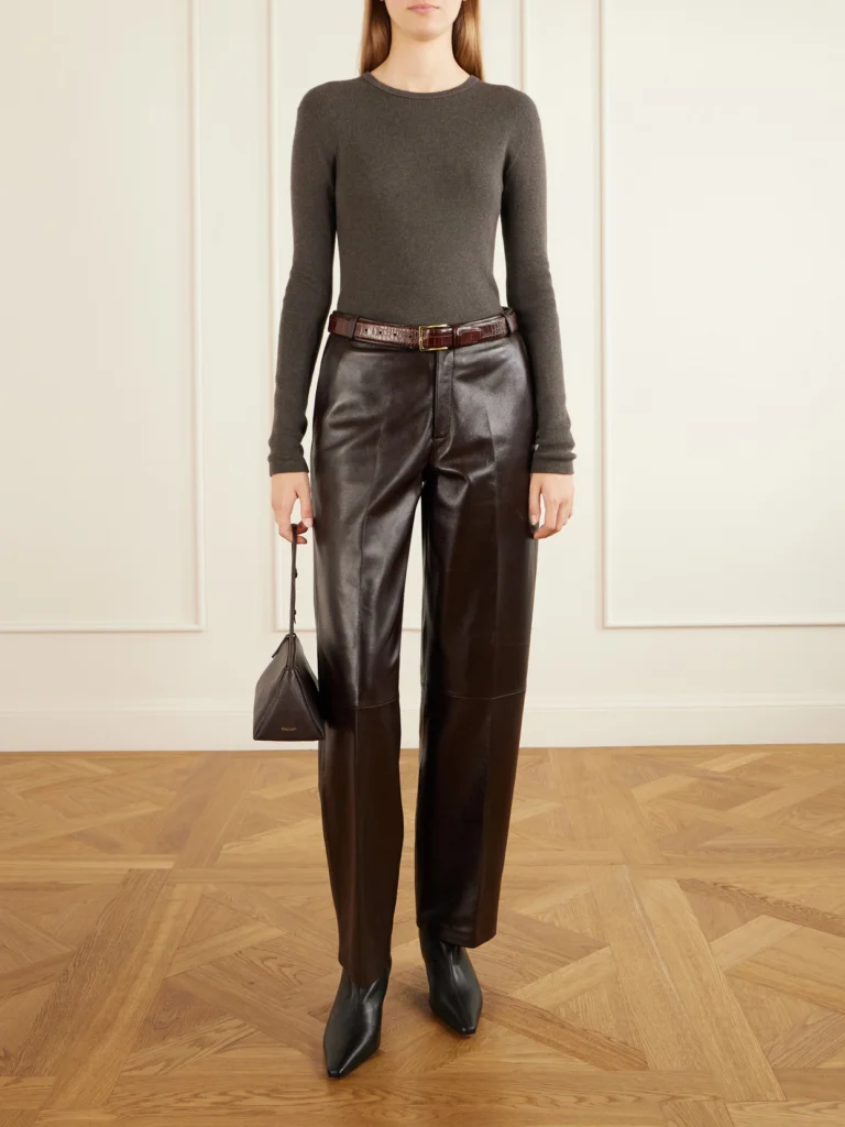 Arma Palermo Leather Straight-leg Pants