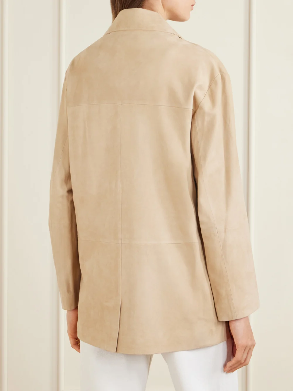 Back view of the Arma Sendy Suede Jacket
