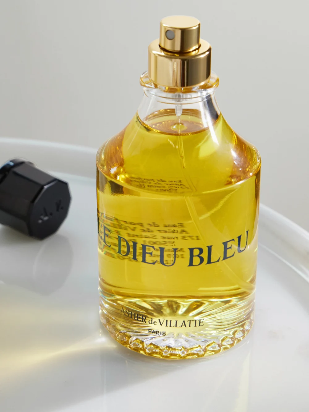 Close-up detail of the Astier De Villatte Le Dieu Bleu Eau De Parfum, 100ml
