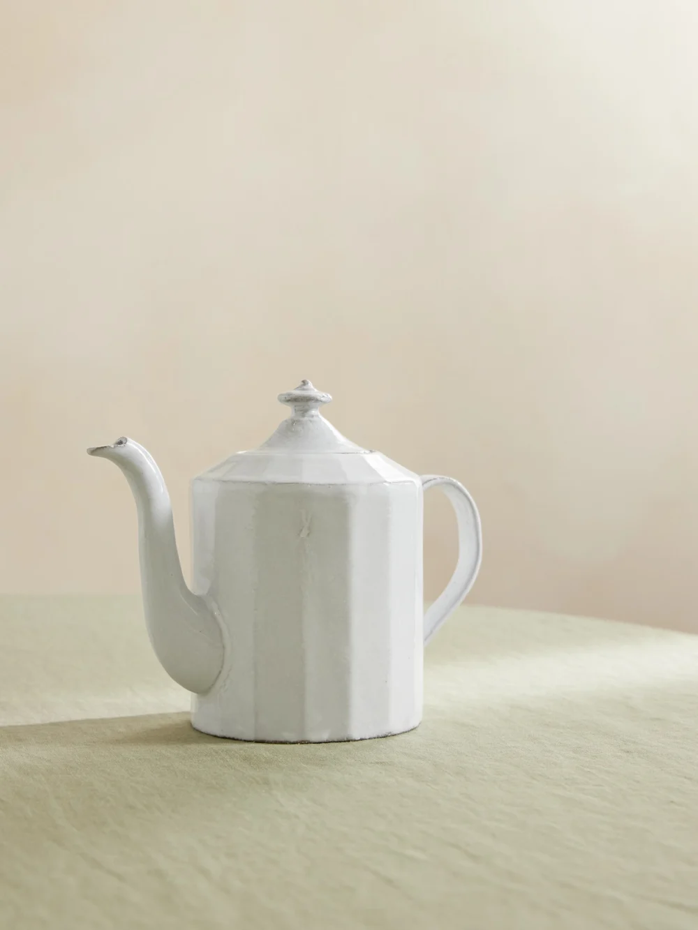 Astier De Villatte Octave Glazed Ceramic Teapot in white