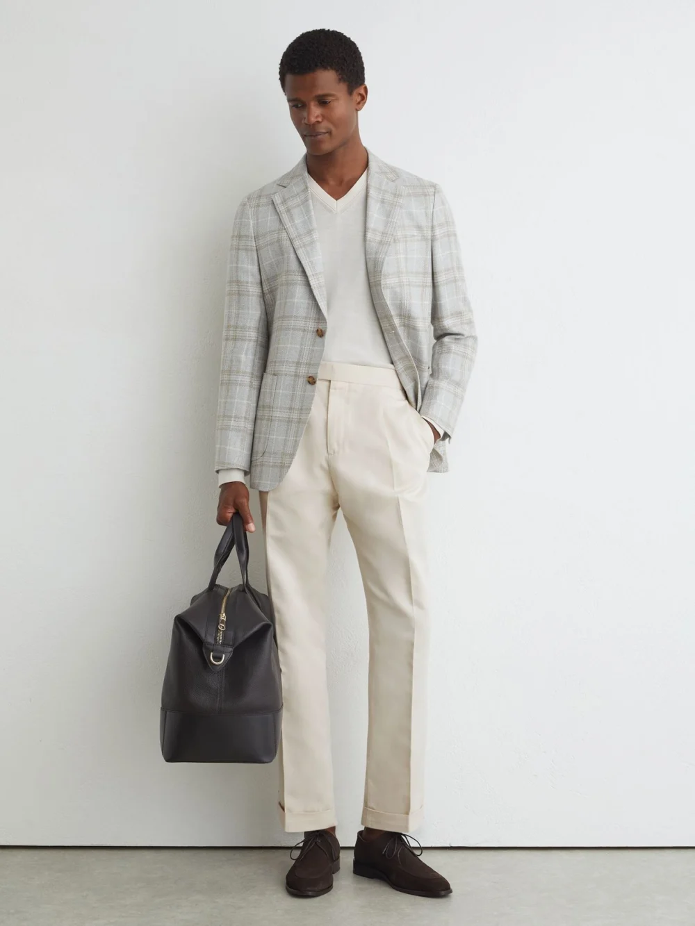 Atelier Atelier Cotton-blend Trousers, Stone