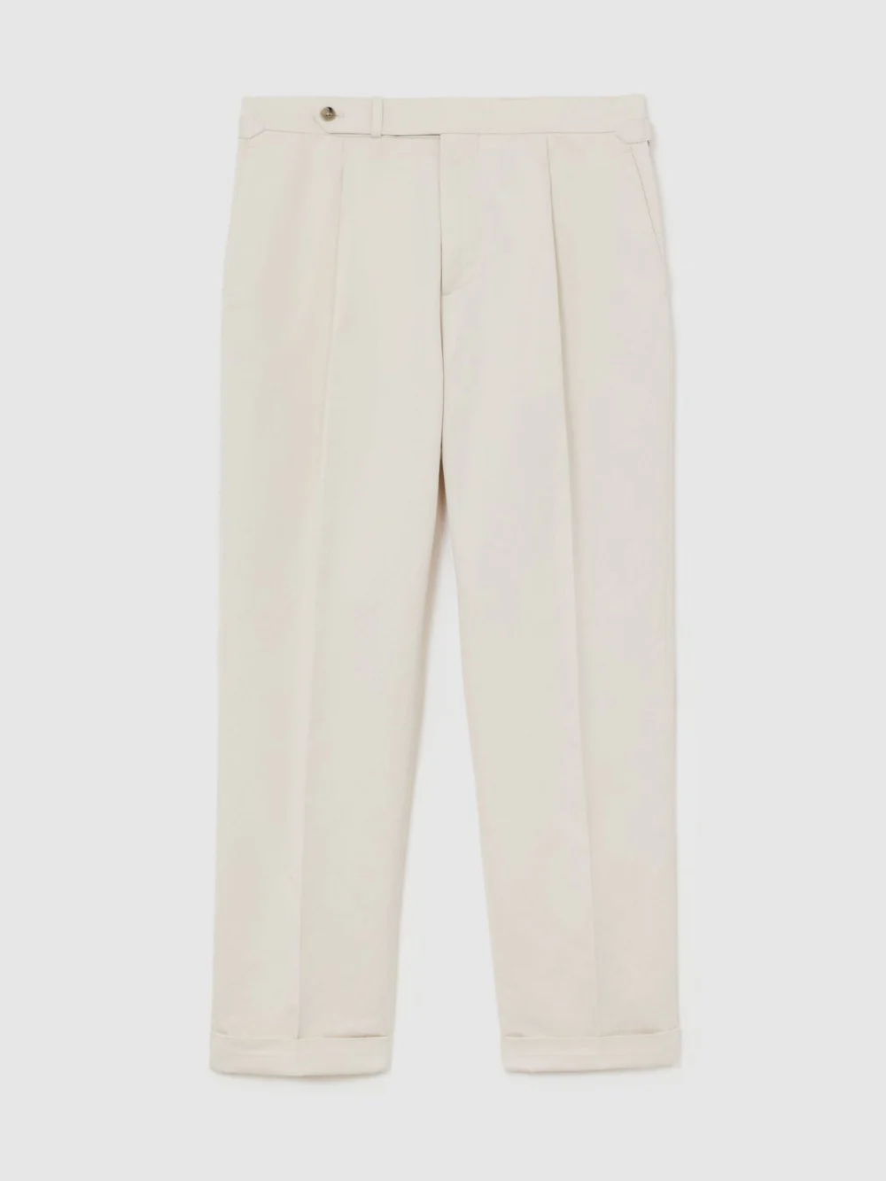 Atelier Atelier Cotton-blend Trousers, Stone, view 2