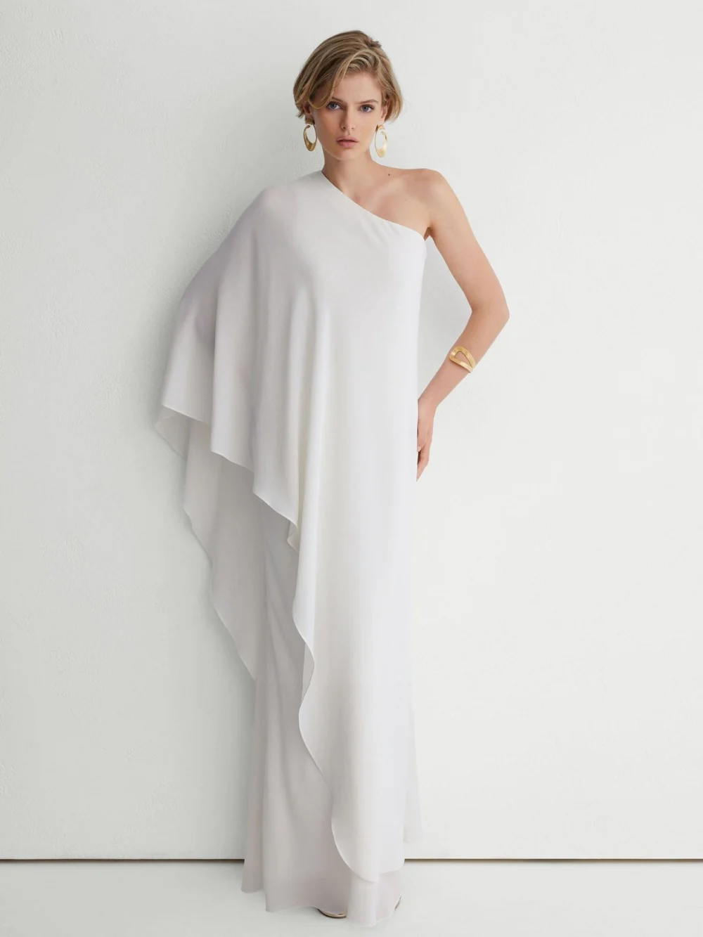 Atelier Atelier One-shoulder Maxi Dress, , view 3