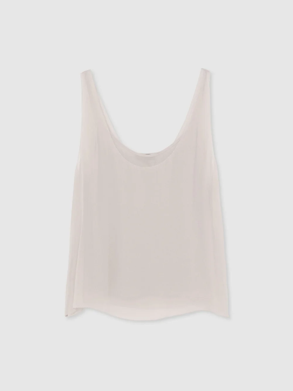 Atelier Atelier Silk-chiffon Layer Vest, Taupe, view 2