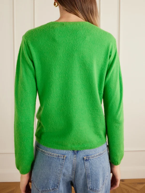 Auralee Brushed Cashmere and Cotton-blend Sweater