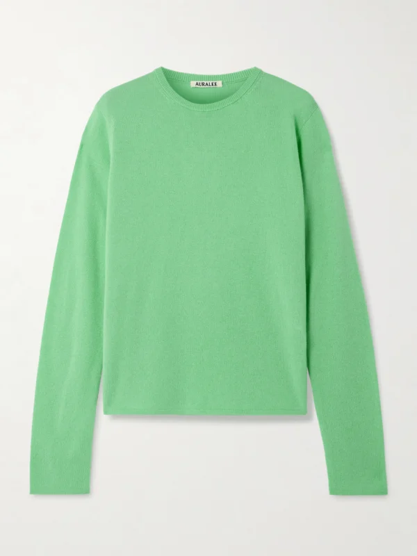 Auralee Cashmere and Silk-blend Sweater