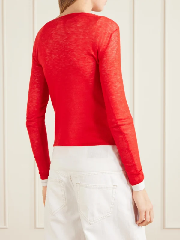 Back view of the Auralee Cashmere Sweater