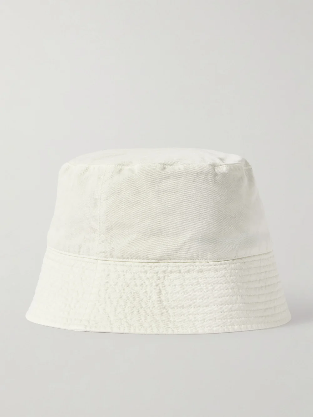 Auralee + Kijima Takayuki Finx Cotton-twill Bucket Hat in ivory