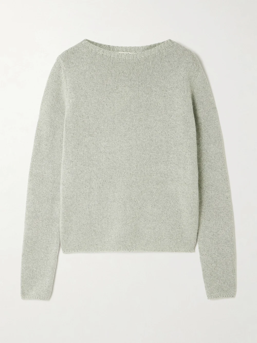 Auralee Mélange Cashmere and Silk-blend Sweater in mint