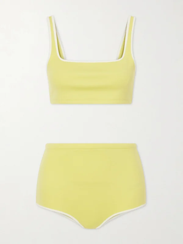 Auralee Wool-blend Jersey Bikini
