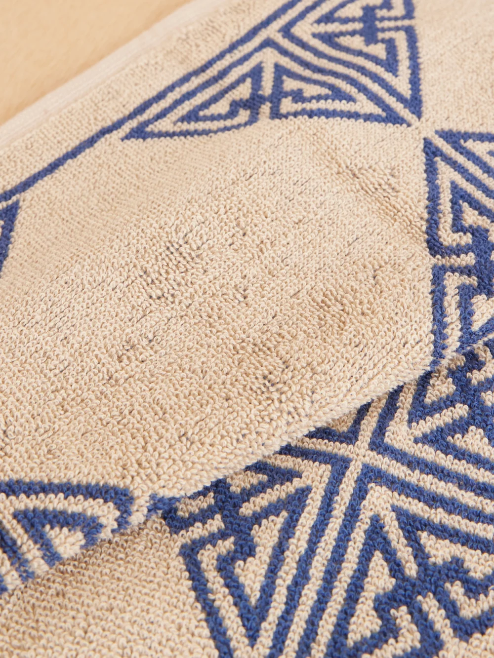 Close-up detail of the Autumn Sonata Agnes Essential Set of Four Organic Cotton-terry Towels