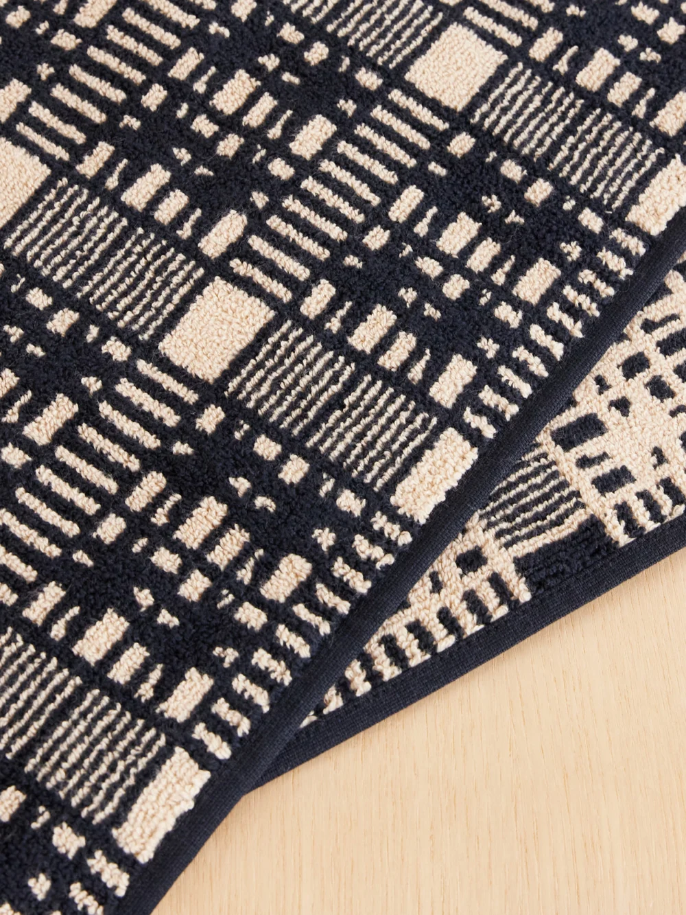 Close-up detail of the Autumn Sonata Alma Essential Set of Four Organic Cotton-terry Towels