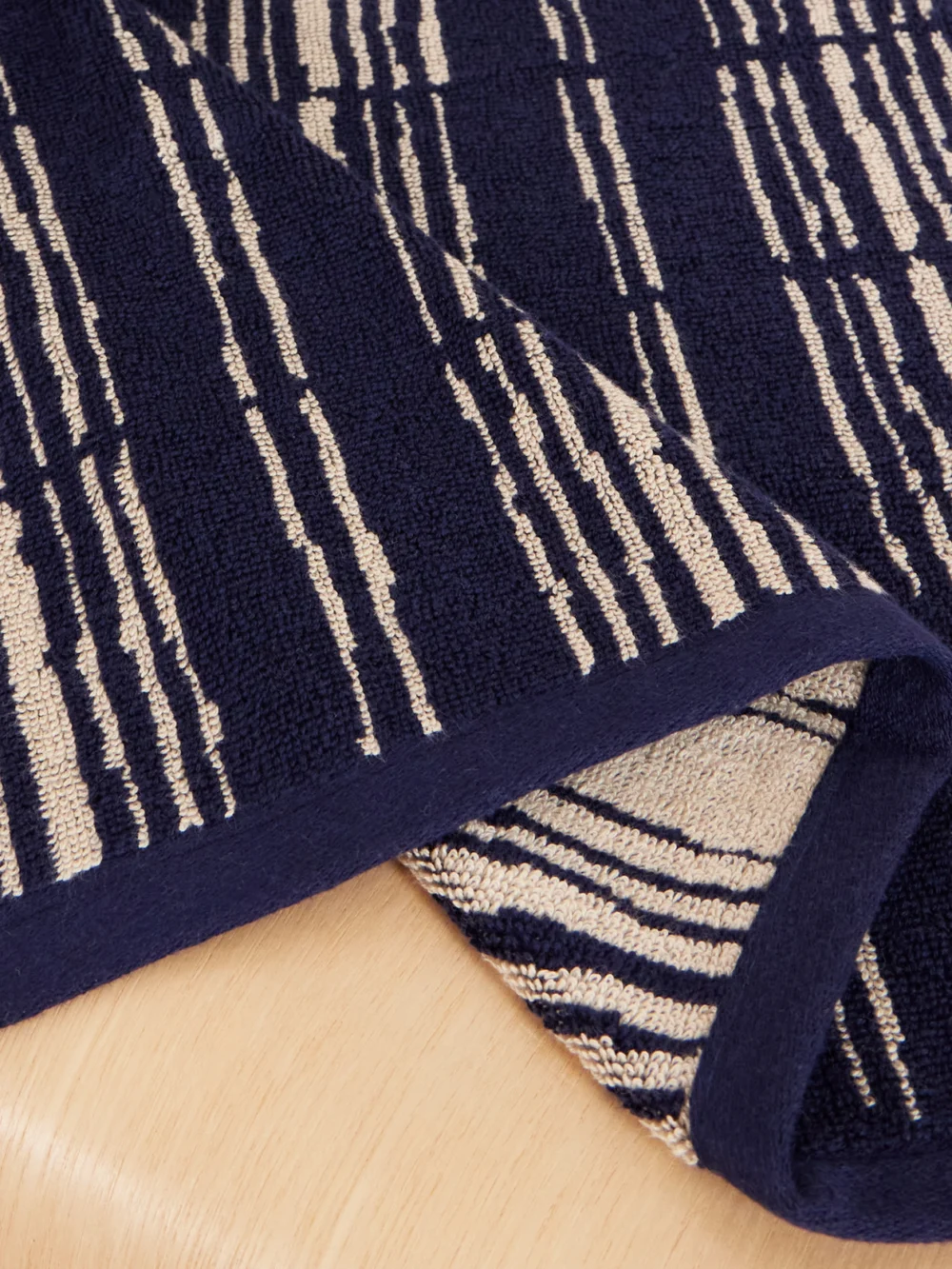 Close-up detail of the Autumn Sonata Ester Essential Set of Four Organic Cotton-terry Towels