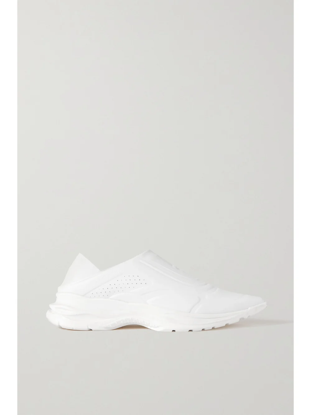 Az Factory Collapsible-heel Neoprene and Mesh Slip-on Sneakers in white