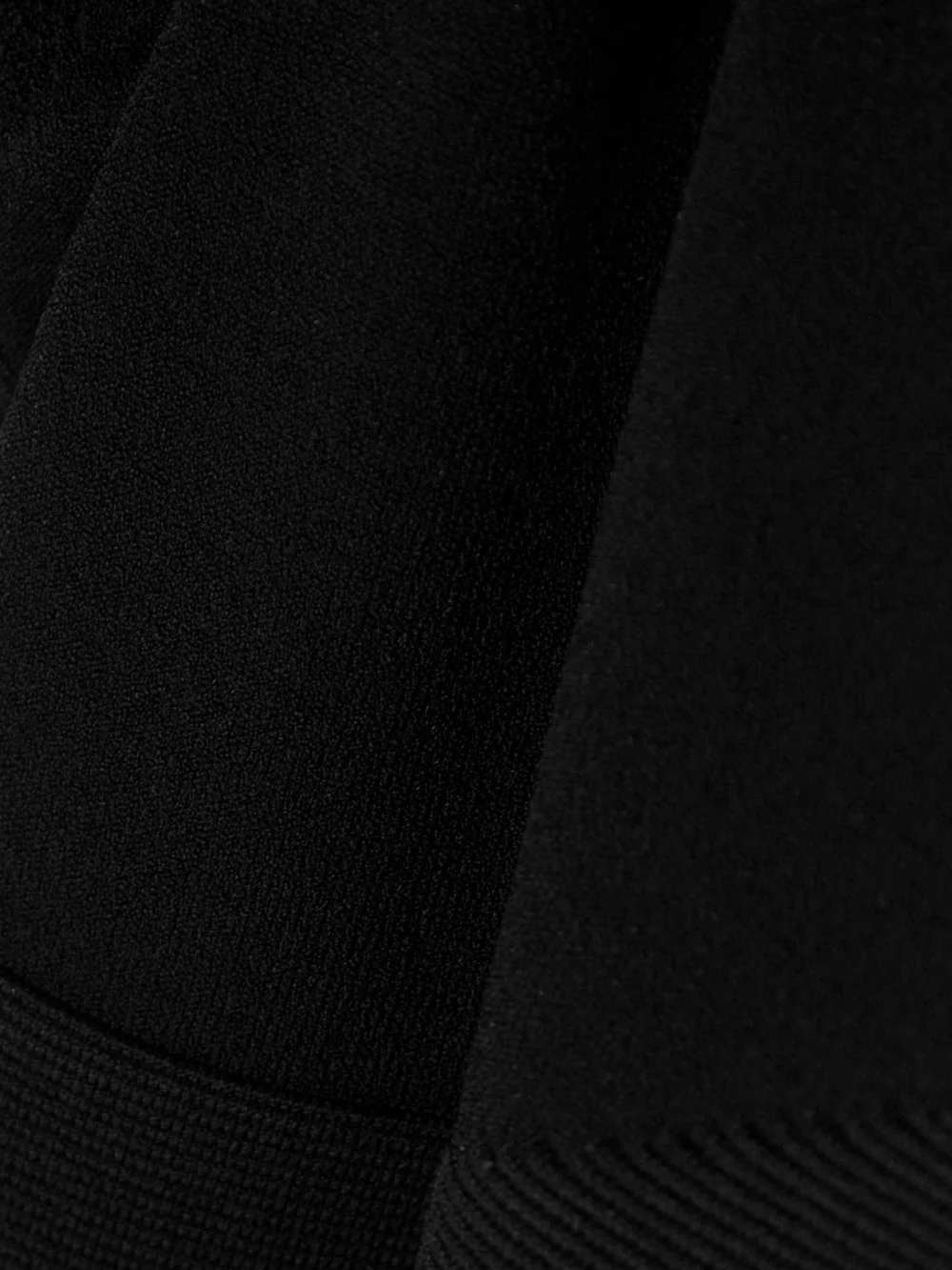 Close-up detail of the Az Factory Mybody One-shoulder Knitted Midi Dress