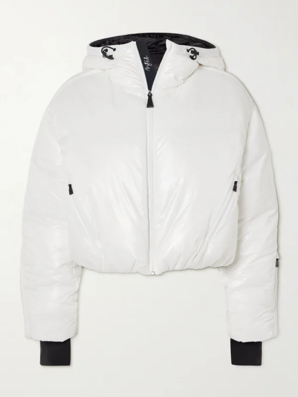 Aztech Mountain Daisy Nuke Hooded Padded Metallic Down Ski Jacket