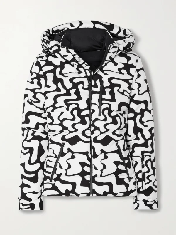 Aztech Mountain + Ed Curtis Nuke Hooded Printed Down Ski Jacket
