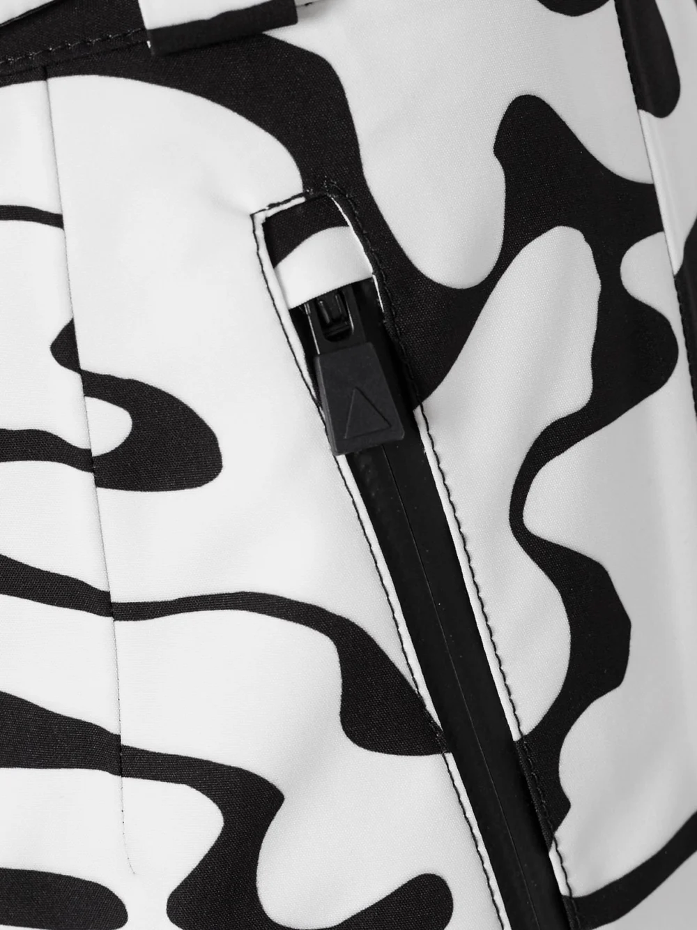 Close-up detail of the Aztech Mountain + Ed Curtis Team Aztech Printed Padded Ski Pants