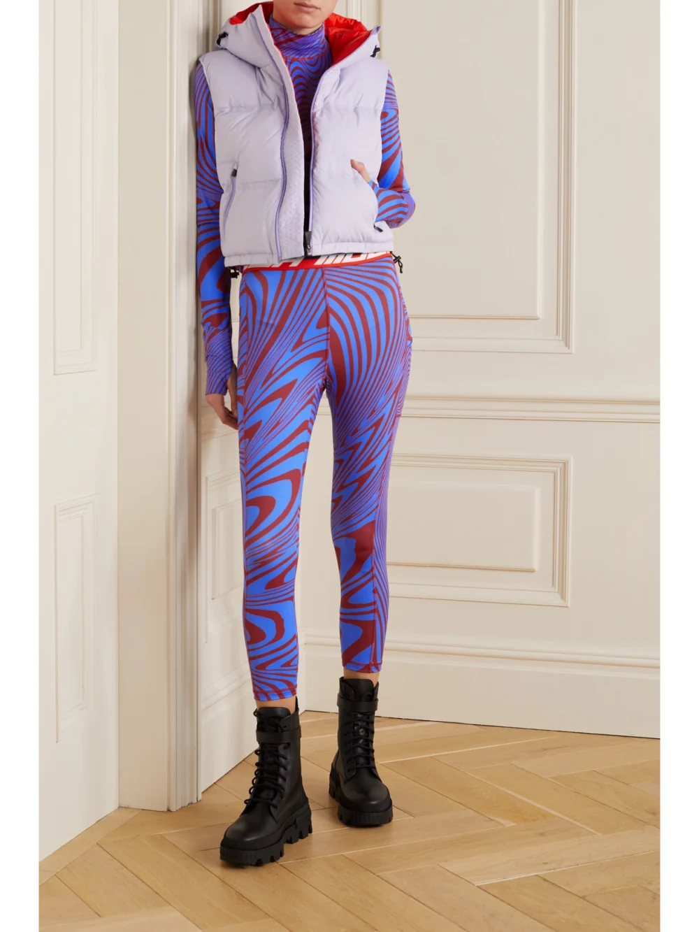 Aztech Mountain Next to Skin Printed Stretch-jersey Leggings, styled view