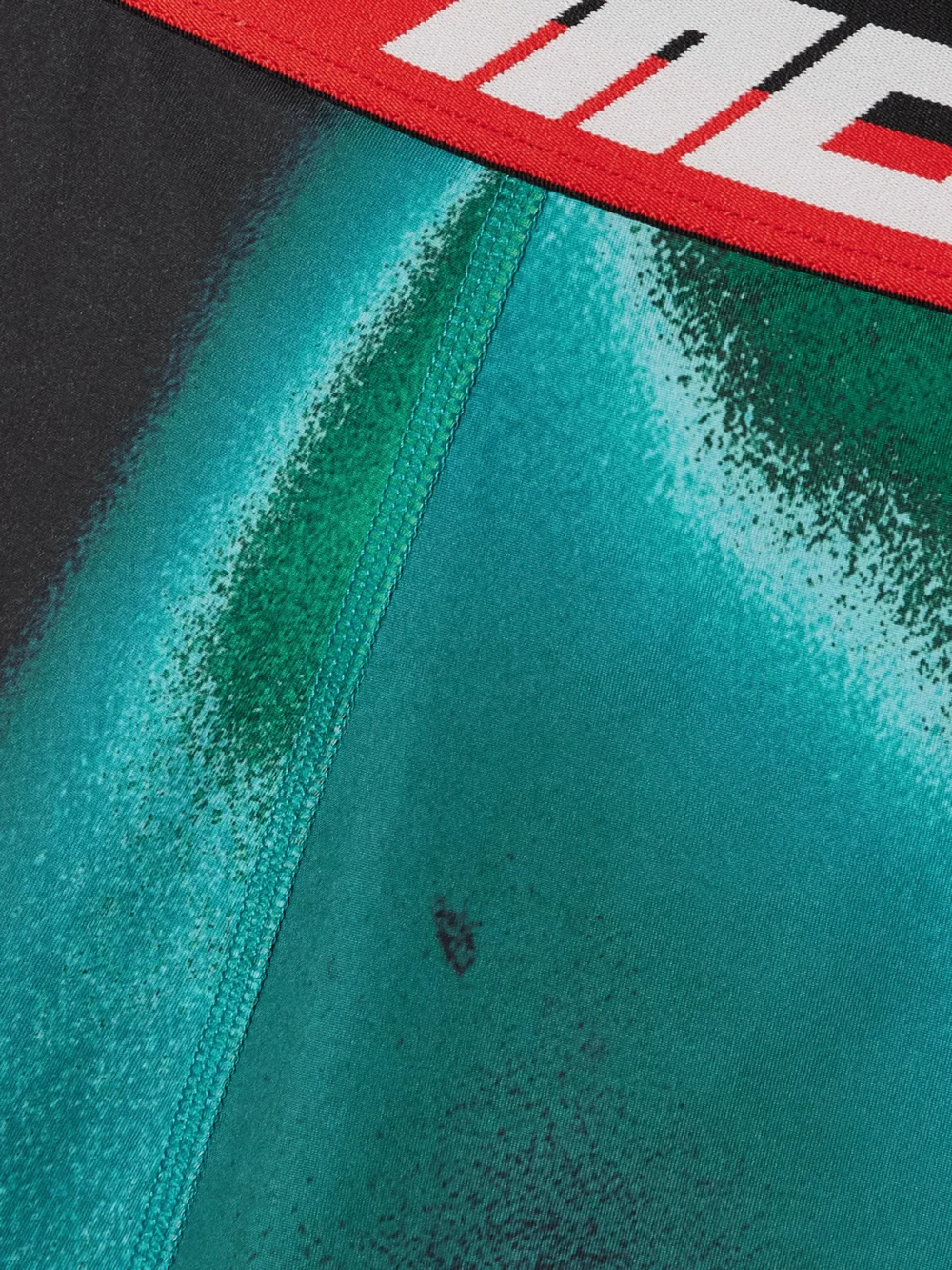 Close-up detail of the Aztech Mountain Next to Skin Printed Stretch-jersey Leggings