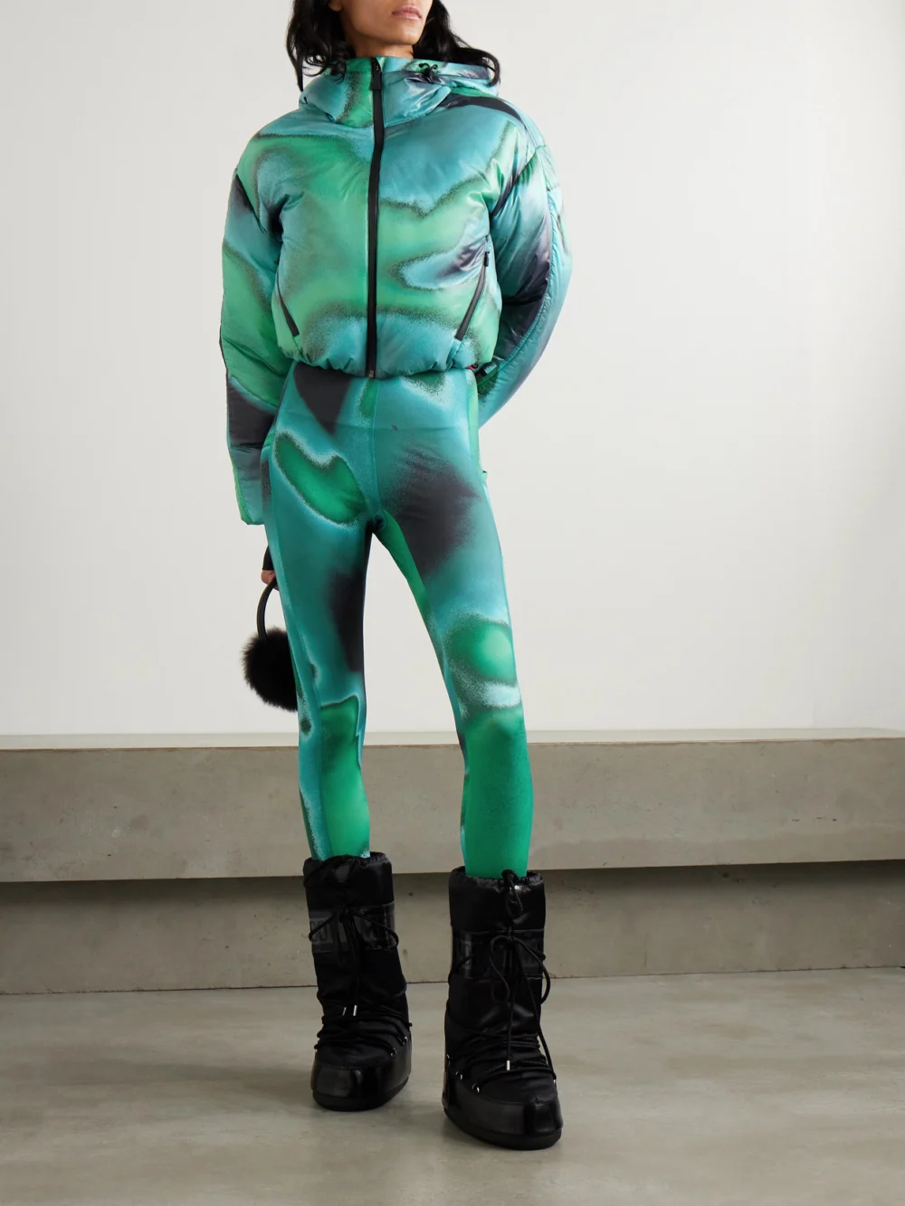 Aztech Mountain Next to Skin Printed Stretch-jersey Leggings, styled view