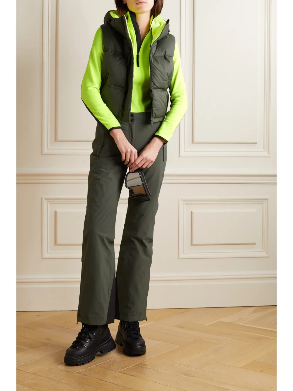 Aztech Mountain Paneled Stretch and Ripstop Sweatshirt, styled view