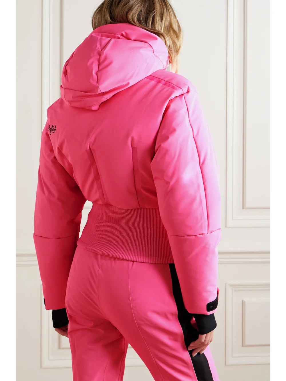 Back view of the Aztech Mountain Vertical Nuke Dermizax™ Ev Hooded Down Ski Jacket