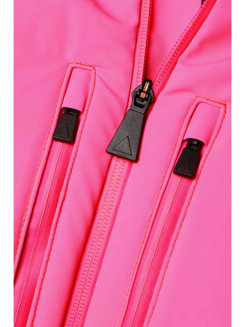 Close-up detail of the Aztech Mountain Vertical Nuke Dermizax™ Ev Hooded Down Ski Jacket