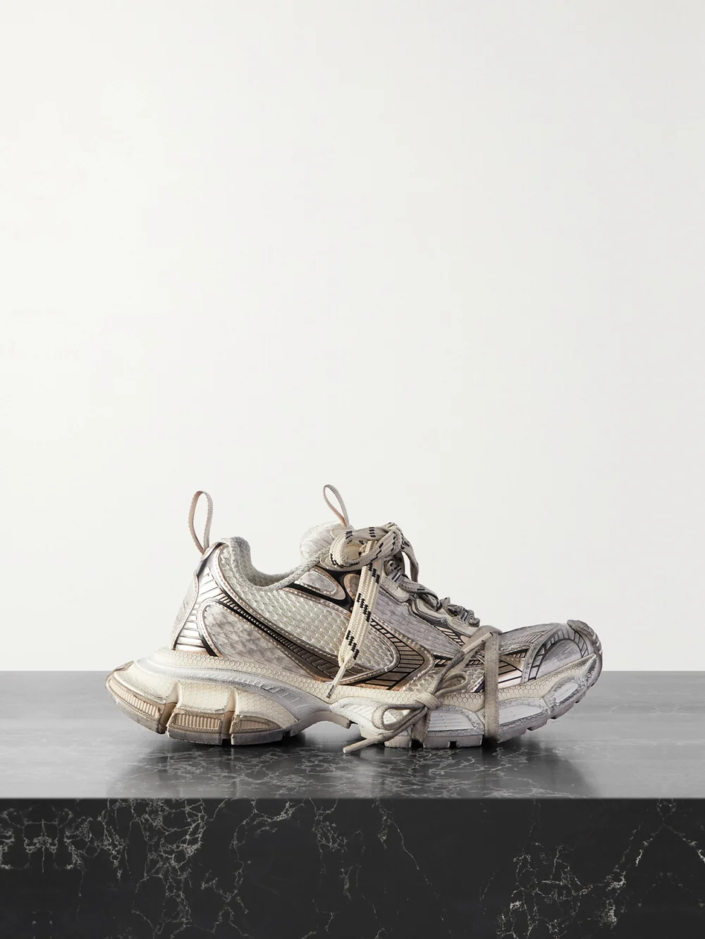 Balenciaga 3xl Mesh and Rubber Sneakers in beige
