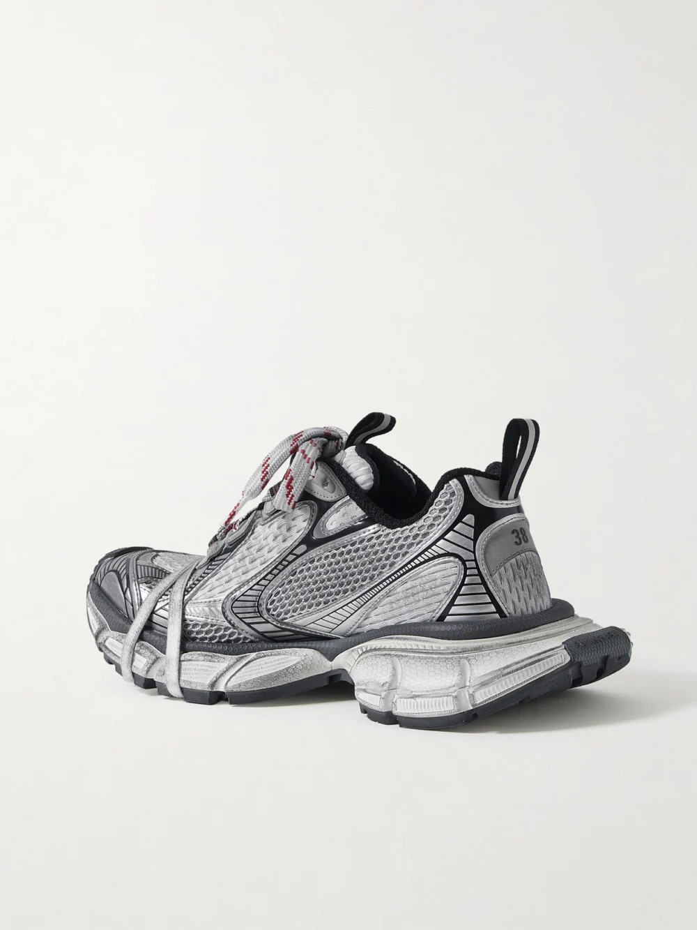 Back view of the Balenciaga 3xl Mesh and Rubber Sneakers