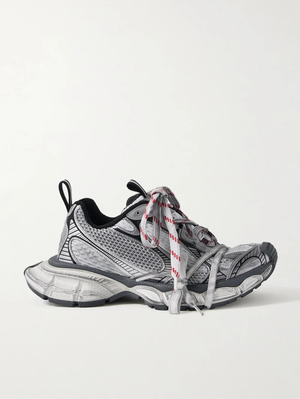 Balenciaga 3xl Mesh and Rubber Sneakers in gray