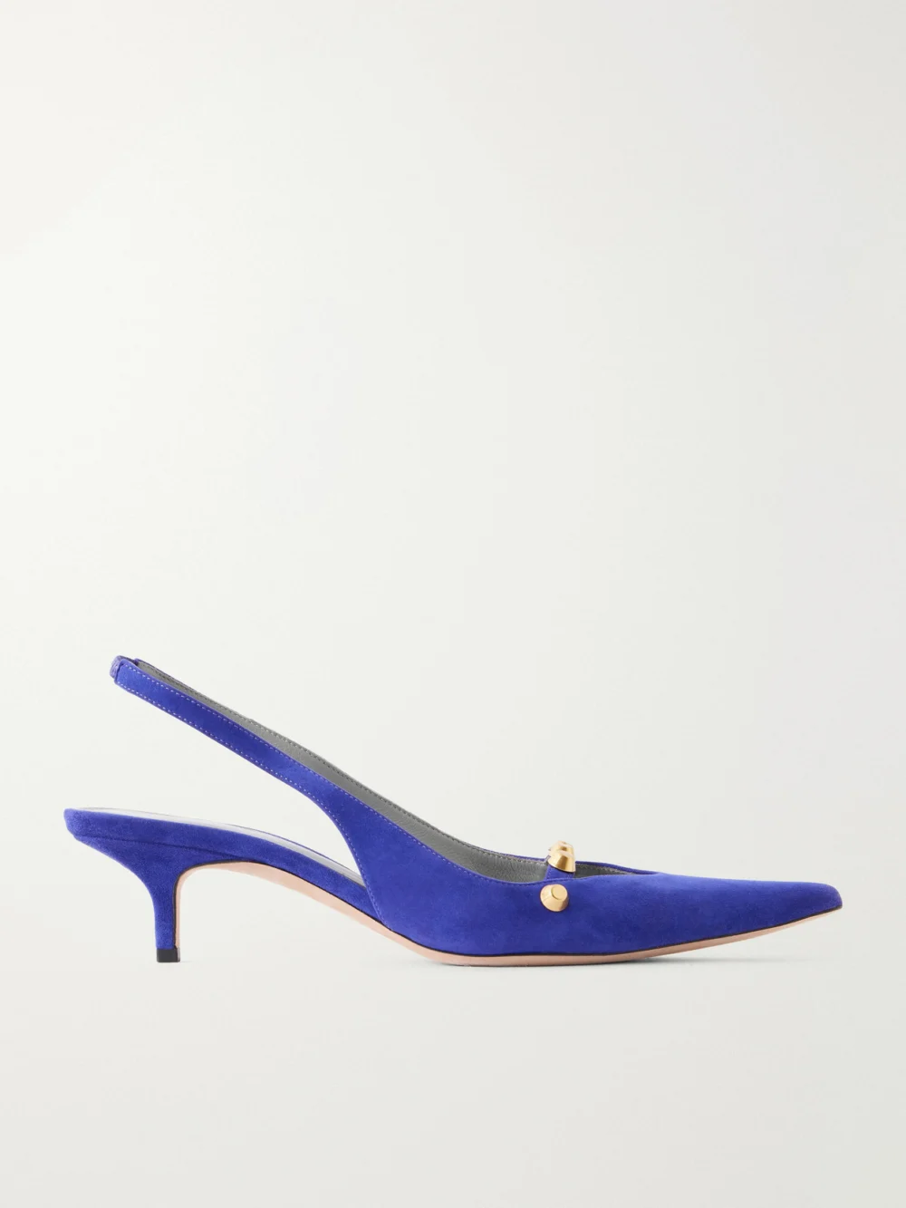 Balenciaga 45 Studded Suede Pumps in purple