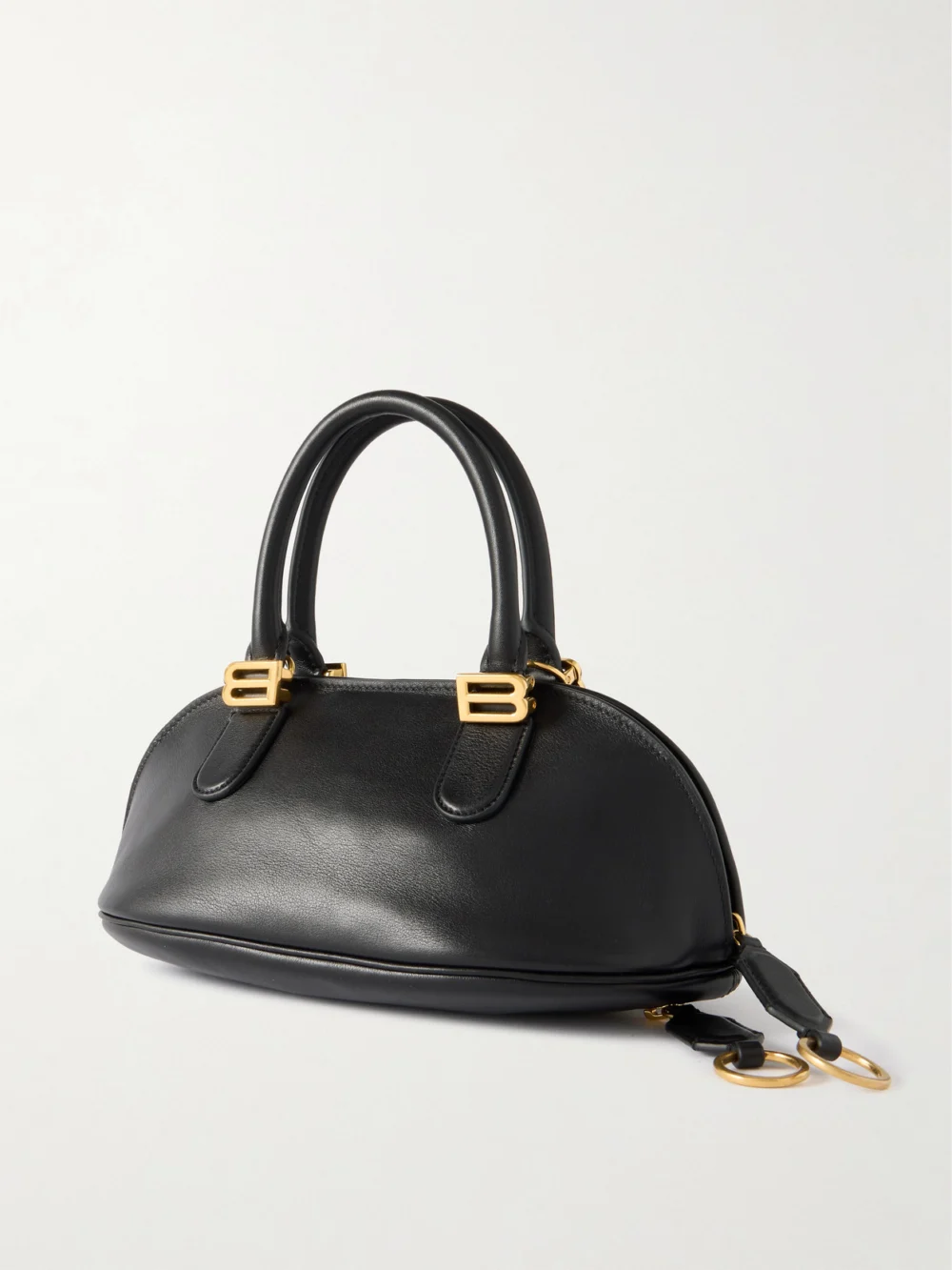 Back view of the Balenciaga Bolero Embellished Leather Top-handle Bag