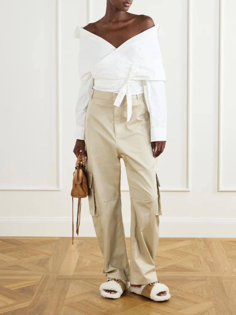 Balenciaga Buckle-detailed Suede-lined Slip-on Flats