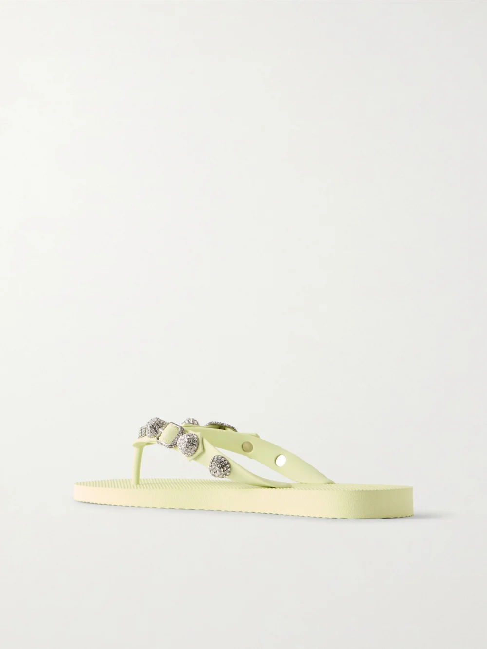 Back view of the Balenciaga Cagole Studded Tpu Sandals