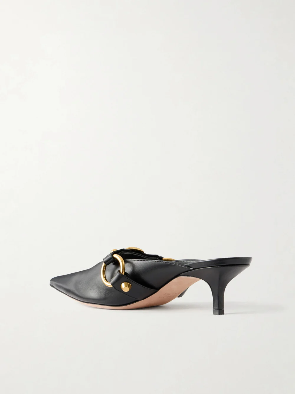 Back view of the Balenciaga City Embellished Leather Mules