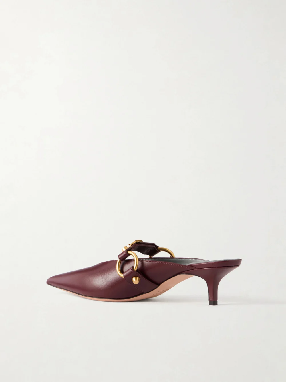 Back view of the Balenciaga City Embellished Leather Mules