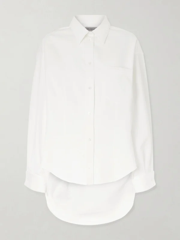 Balenciaga Cotton and Silk-blend Shirt