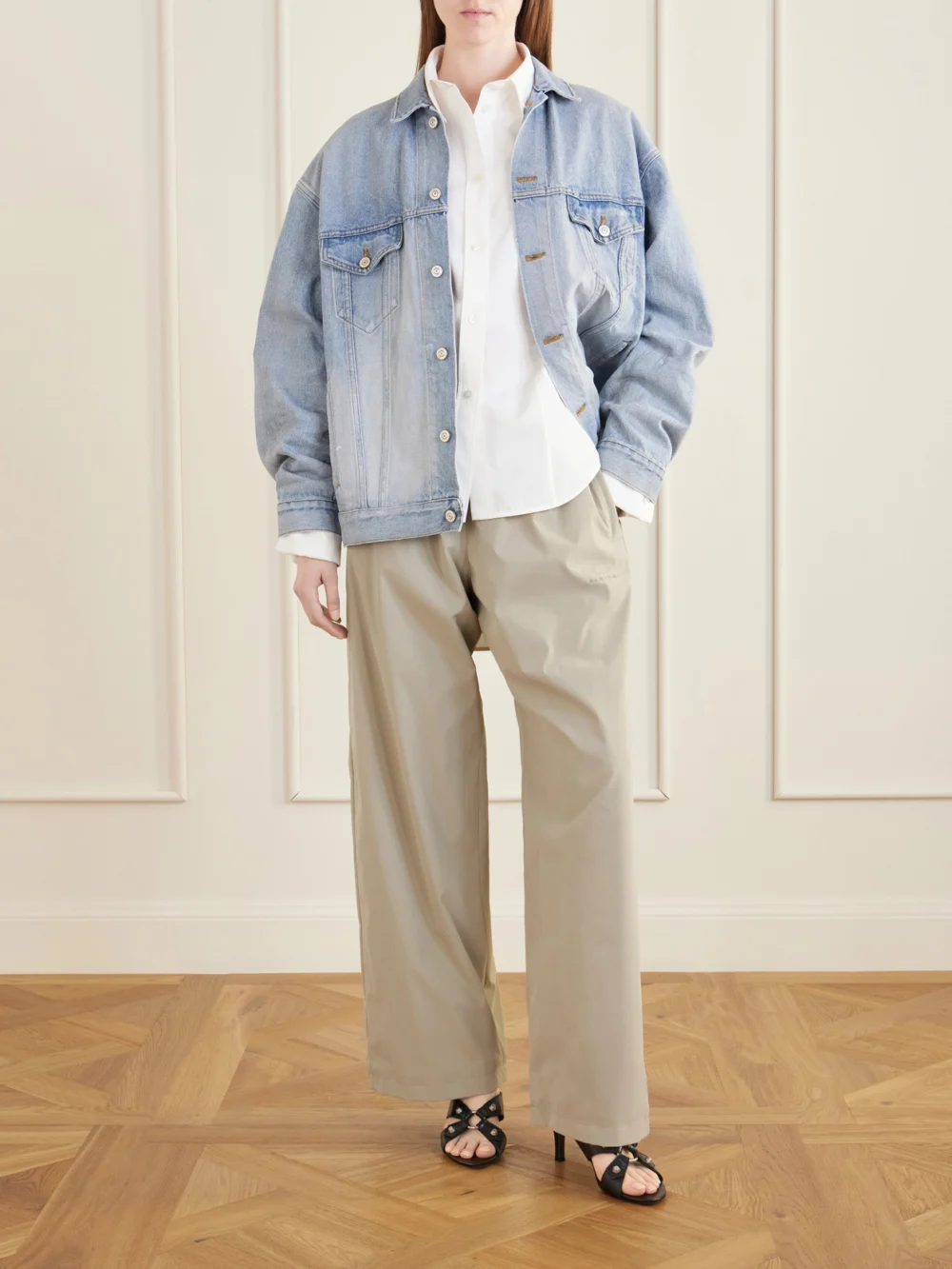 Balenciaga Cotton and Silk-blend Shirt, worn by a model