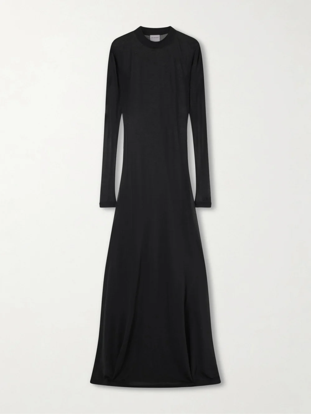 Balenciaga Cotton-blend Maxi Dress in black
