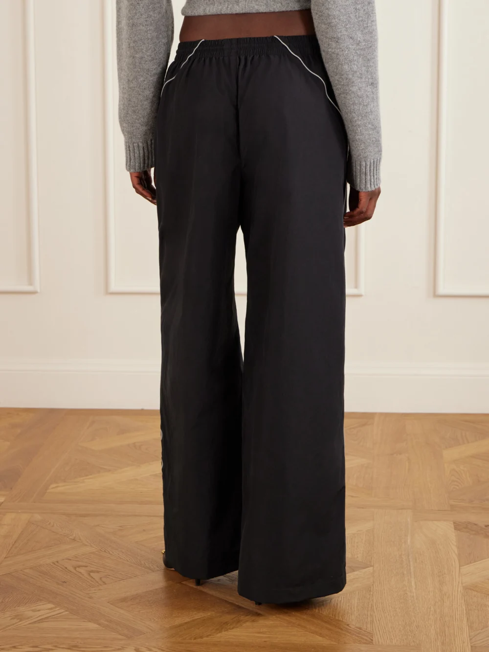 Back view of the Balenciaga Cotton-blend Shell Pants