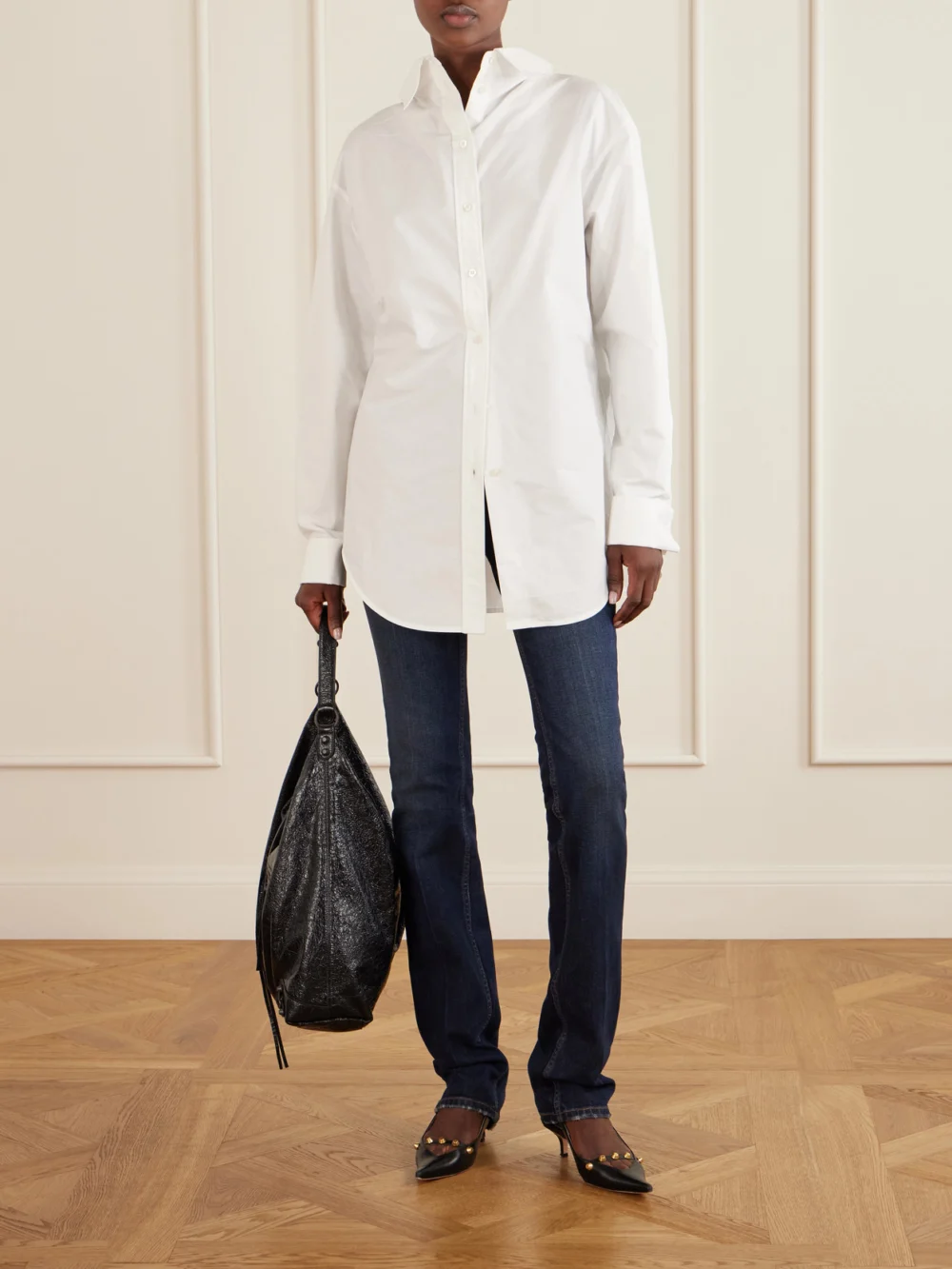 Balenciaga Cotton Shirt, worn by a model