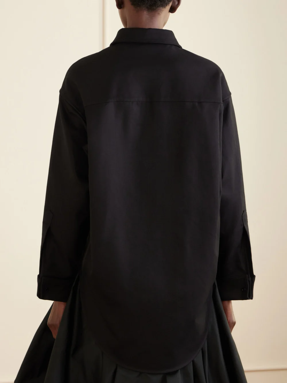 Back view of the Balenciaga Denim Shirt