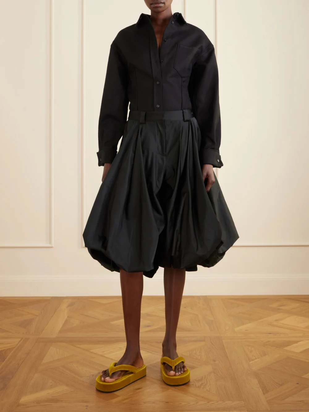 Balenciaga Denim Shirt, worn by a model