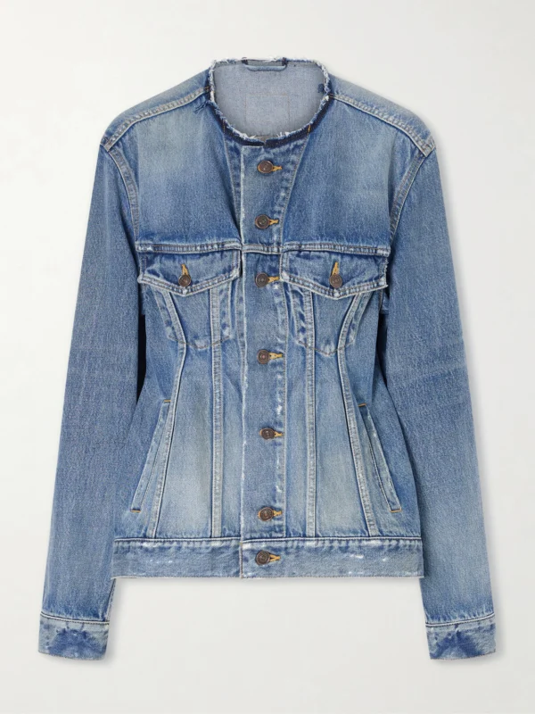 Balenciaga Distressed Denim Jacket