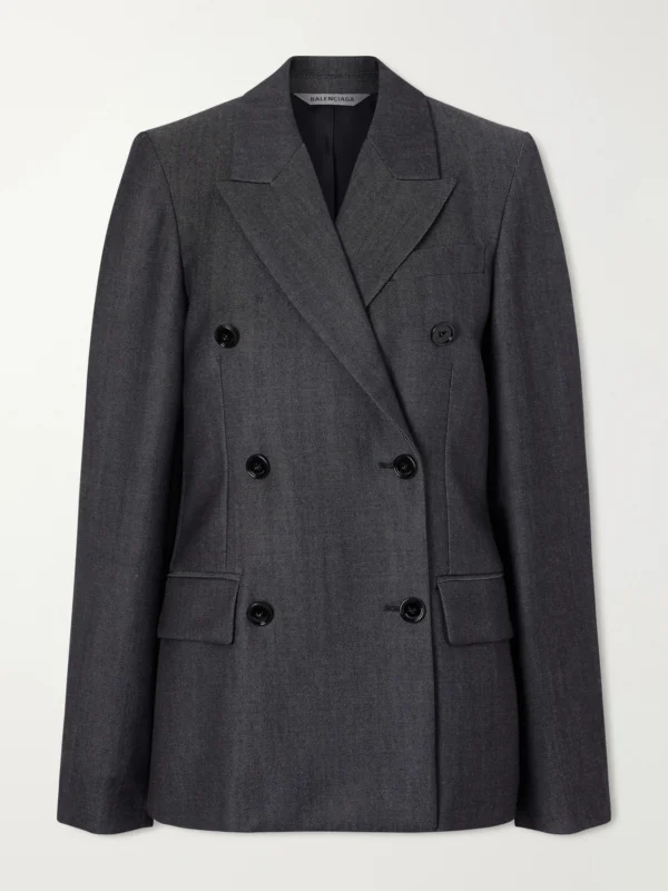 Balenciaga Double-breasted Wool-twill Blazer