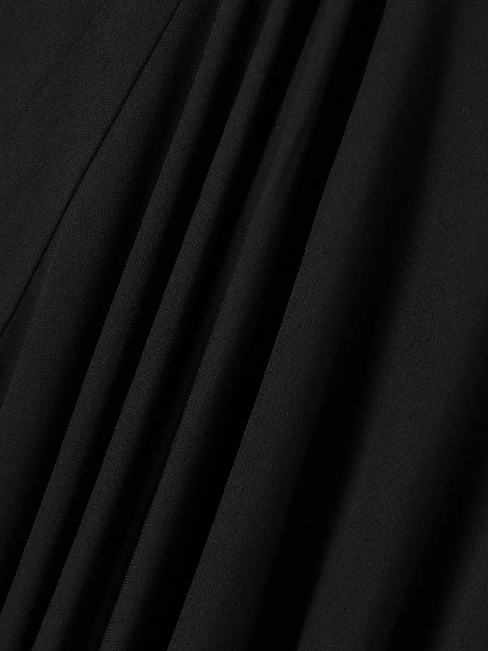 Close-up detail of the Balenciaga Draped Stretch-jersey Midi Dress
